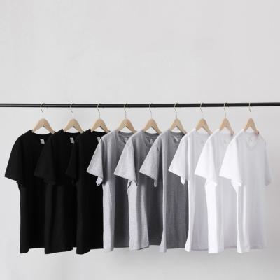 China QUICK DRY Mens T-shirts 210gsm 21s Material 100% Cotton T Shirts For Blank Custom Graphic Plain T-Shirt for sale