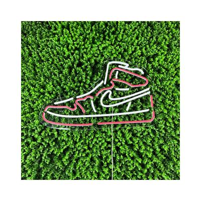 China Custom Scenic Logo Sign Cartoon Acrylic Neon Shoe Sign Kids Bedroom Decor Theme Park Acrylic Neon Sign for sale