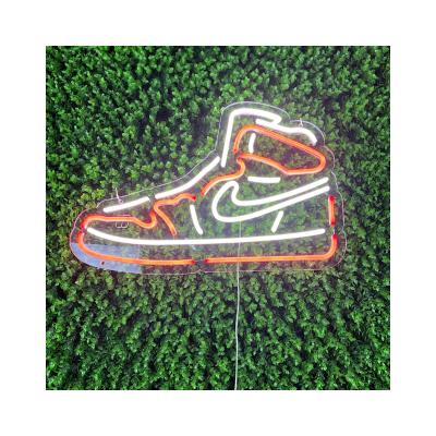 China Custom Neon Sign Wall Decor Shoe Cartoon Shape Logo Led Lighting Theme Park Scenic Sign Neon Sign for sale