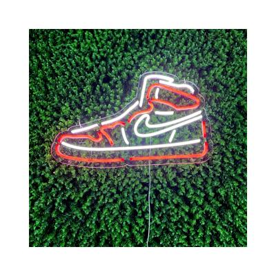 China Theme Park Scenic Sign Cartoon Designs Shoe Shape Acrylic Neon Signs Led Wall Neon Sign For Decor for sale