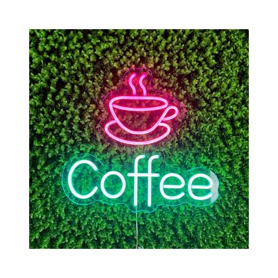 China Theme Park Sign Coffee Cable LED Neon Light Cartoon Cafe Letter Scenic Custom Neon Sign For Bar Decor Neon for sale