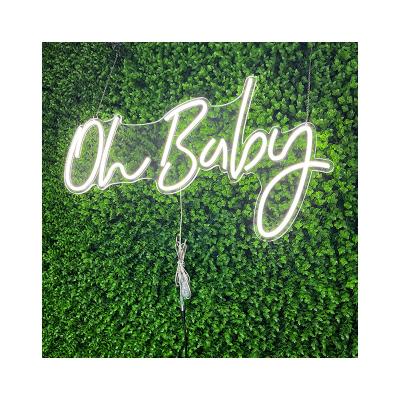 China Best Oh Themed Stage Sign Stage Sign Baby Light Decorations Letters Party Event Sale Acrylic Wedding Led Neon Sign for sale