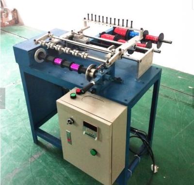 China 6 Heads Mini Metallic PP Ribbon Spool Satin Ribbon Roll Making Machine for sale