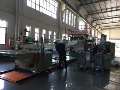 China 2 Layers PC ABS Luggage Sheet Extrusion Machine for Making Baggage Luggage Case for sale