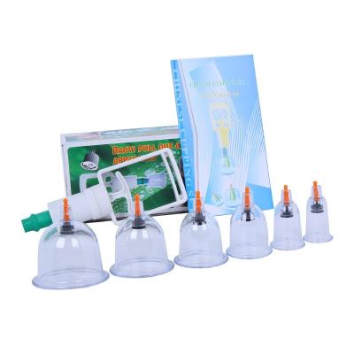 China Body 6 pcs Cupping Vacuum Device Therapy Machine With Cupping Pump Box 6 cans Vacuum Cupping Therapy Machine for sale