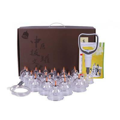 China Whole body Wholesale 24 pcs Cupping Sets chinese medical vacuum cans massage cupping therapy set vacuum cupping set for sale