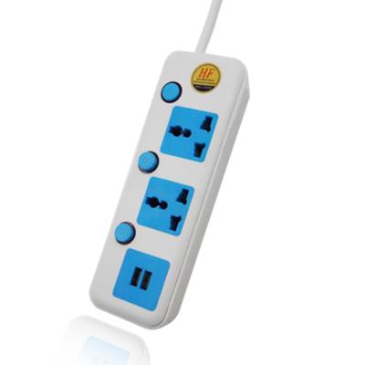 Chine Coloful Commercial Hot Sale 3M Cords Universal Plug Extension 13A Power Socket à vendre