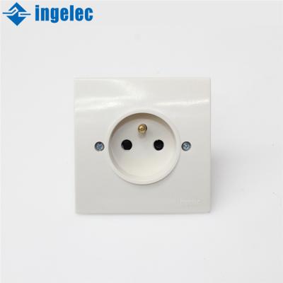 China Easy to maintain and clean French glass wall socket and UK indoor French socket insert and switch and Africa standard wall socket for sale