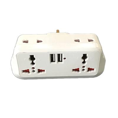 China Commercial wholesale 5v uk to usb 13a multi function 2 power socket adapter for sale