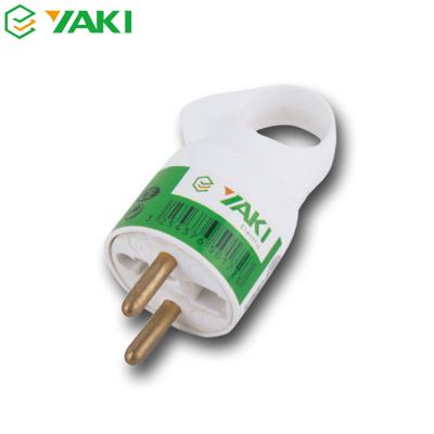 China YAKI Series Round Safe Europe Two Pin Cooper / CCA Sockets 16A 250V Electrical Outlet for sale