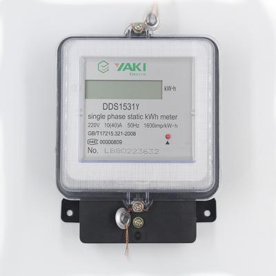 China Yaki Electric Meter Single Phase Electronic Prices Phase Voltage Indicator 220V 50Hz Static Power Energy Meters for sale