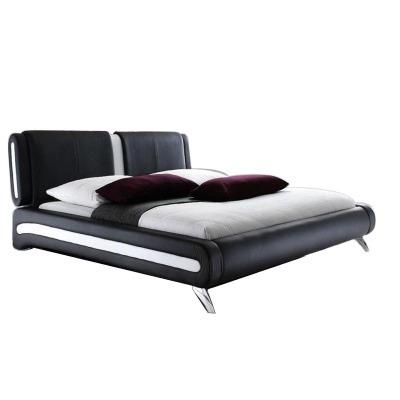 China Cheap and durable double bed leather single occasional bedroom queen bed can be customized bedroom furniture leather bed for sale