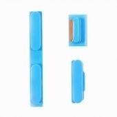 China iPhone 5C Power Button + Volume Key + Mute Switch - Blue for sale