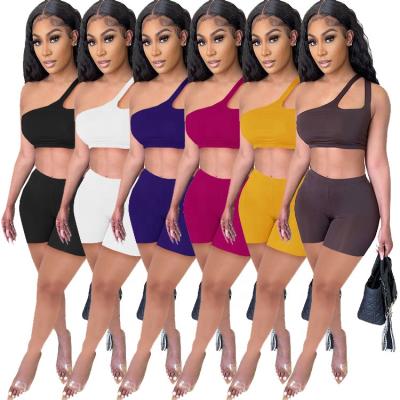 China Hot Sale Sexy2 QUICK DRY Women's Pieces Set Women Matching Sets Teams Two Piece Shorts Set Women for sale