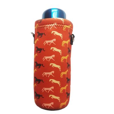 China Customized High Quality Insulated Neoprene Water Bottle Printing Holder For Outdoor Sport for sale