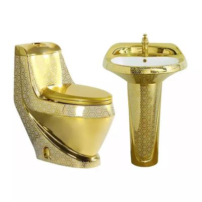 China Golden Chinese Wholesale Toilet Bowl Shape Double-Flow Ceramic Egg Basin for sale