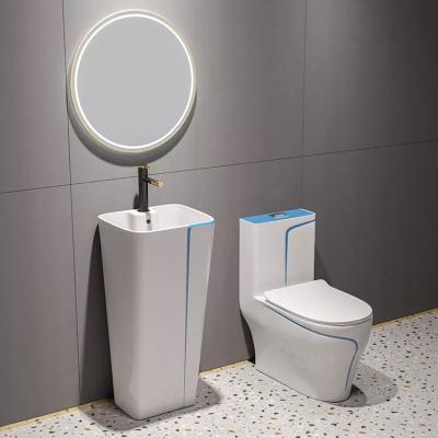 China Double-Flow Top 10 Brand WC Toiletries Basin Bathroom Sanitary Sets for sale