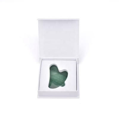 China 100% Body Massage Stone Gua Sha Massage Tool 100% Natural Scraping Green Aventurine Gua Sha With Gift Box for sale