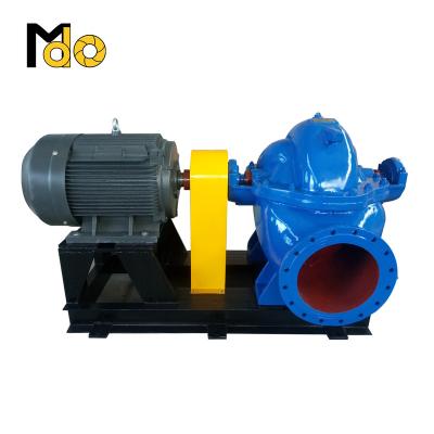 China Drinking water treatment industrial electric heavy duty diesel water pump double suction split case diesel pump for sale