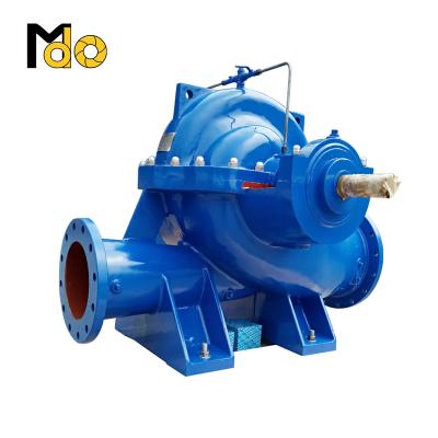 China Drinking water treatment impeller centrifugal double suction motor water pump split case diesel pump for sale