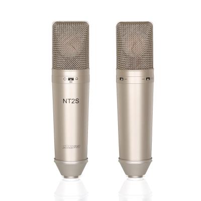 China 797AUDIO ACR01 Large Diaphragm XLR Condenser Microphone Gold Metal Wired Mic for Audio for sale