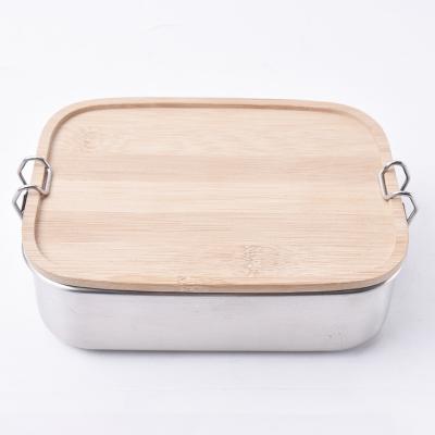 China Wholesale High Quality Cheap Food Container Bento Box Stainless Lunch Box Metal Freshness Storage for sale