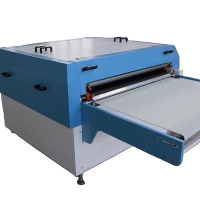 China Iron+rubber roller+belt roller heat press transfer machcine/working machine width 1200mm pneumatic deviation melting automatic correction for sale