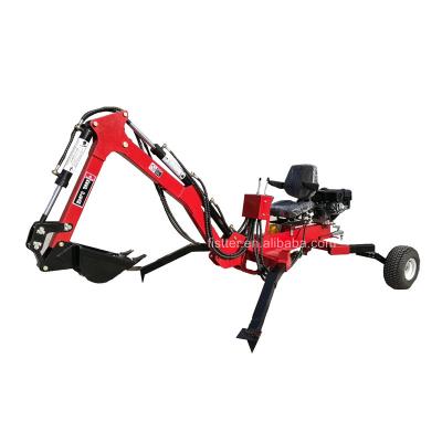 China Self and Towable ATV Towable Power Mounted Mini Backhoe Excavator for sale