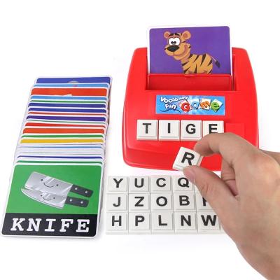 China Playing Building Blocks Word Spelling Alphabet Learning English Puzzle Game Early Education Tools for sale