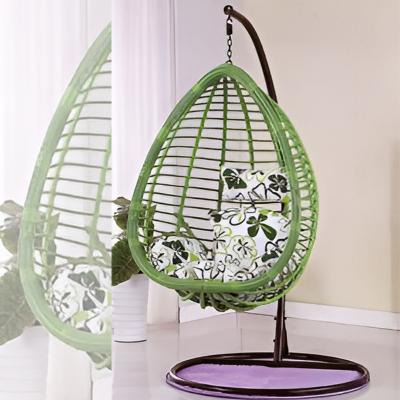 China Contemporary Patio/Indoor/Outdoor Swings Hanging Chair Swing Egg Chair with Stand Rattan Egg Chair for sale