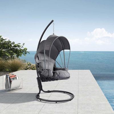 China Contemporary Hanging Egg Chair with Outdoor Swing Chair Patio Egg Chair Hanging Nest Swing for Garden for sale