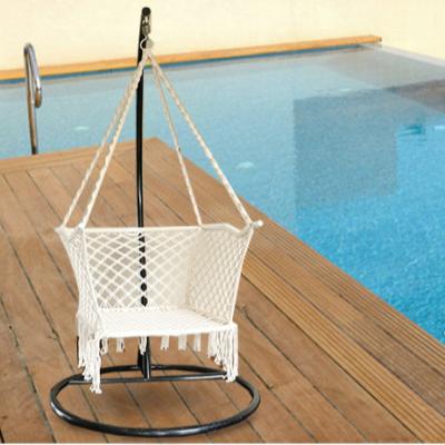 China Modern Outdoor Camping Hammock Macrame Cotton Swing Hanging Hammock Chair for sale