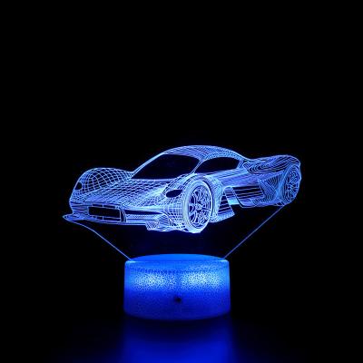 China Custom 3D Bedroom Decoration Shade Optical Illusion Acrylic Night Lamp Kids 3d Led Night Lamps for sale