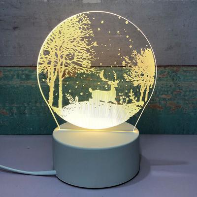 China Bedroom Promotion Gift Kids Night Light 3D Acrylic Led Illusion Led Lights Acrylic Lamps for sale