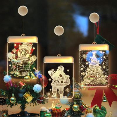 China 3D LED Illusion On/Off Night Lights Standee Festival Lamp Christmas Decoration Gift Decorative Lamp for sale