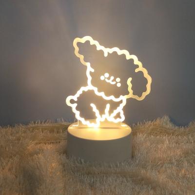 China Bedroom Decorative Gift for Children 3D Night Lights Optical Illusion LED Night Lamps Acrylic 3d Lights for sale