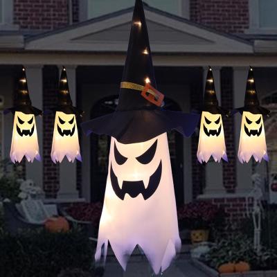 China String Lights Halloween Decorations LED Lights Outdoor Hanging Glowing Glowing Witch Hat Decorative Lamps for sale