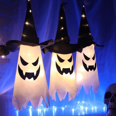 China Magician ON-OFF Hat Lanterns Halloween LED Lamps Decoration Room Atmosphere Horror Festival Hanging Lights Led String Lights for sale