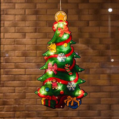 China ON-OFF Festival Lights Christmas Window Decoration Lights LED Stage Atmosphere 3D String Lamps Lights for sale