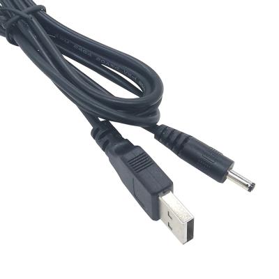 China MP3/MP4 player 1.5m usb 2464 22AWG to DC charging 3.5mm x 1.35mm LED strip lights flashlight charging cord for sale