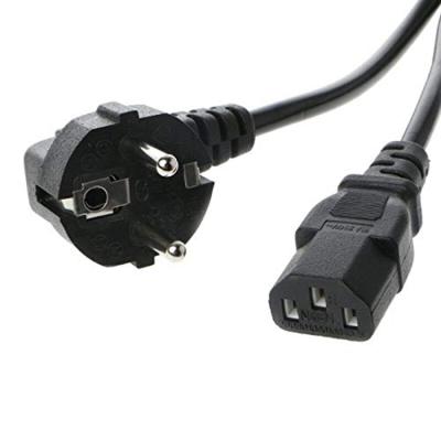 China Build EU Europe Schuko To European IEC C13 Cable 2-Prong Power Cord , Standard AC Power Cord for sale