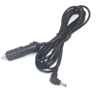 China Lighter Right Angle 12V 9.8FT Car Cigarette Charger 3m DC Charging Extension Cord 12V 5A 5.5*2.5 for sale