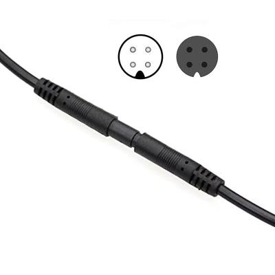 China Build Car Camera 4 Pin Male To Female Mini Din Extension Cable For Car Rear View Camera Cable Application Camera for sale