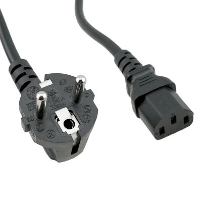 China Build EU Europe Schuko To European IEC C13 Cable 2-Prong Power Cord for sale