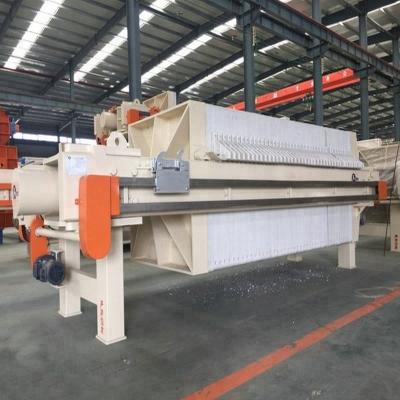 China Hydraulic Automatic Plate Chamber Filter Press Pulling Equipment 700x700mm for sale