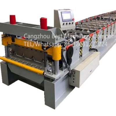 China Building Material Stores Klip-lok / Staple Lock Seam Standing Roofing Sheet Roll Forming Machine for sale