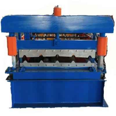 China Hotels Color Steel Roof Sheet High Rib Box Profile Roofing Sheet Roll Forming Machine for sale