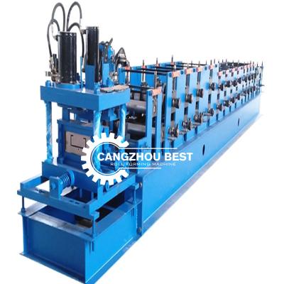 China Hotels Steel Roof Truss C&Z Hand Purlin Roll Forming Machine / Old Metal Purlin Roll for sale