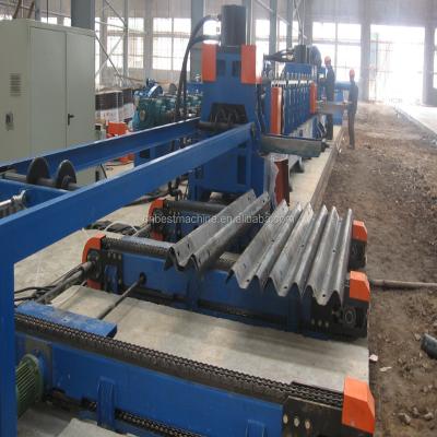 China Building Material Shops Three Wave Road Safety Steel Sheet Road Guardrail Roll Forming Machine for sale