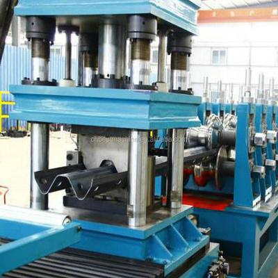 China Construction Material Stores Best Automatic Safety Road Steel W Beam Making Machine Road Guardrail Roll Forming Machine for sale